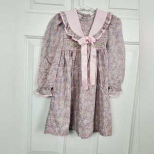 Vintage Lamdaw Dress With Embroidered Front Size 3 years